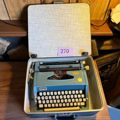Vintage Brother manual travel typewriter