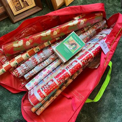 Tote of Christmas Roll Wrap