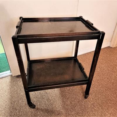 Lot #91  Vintage folding Tea Server with lift out trays