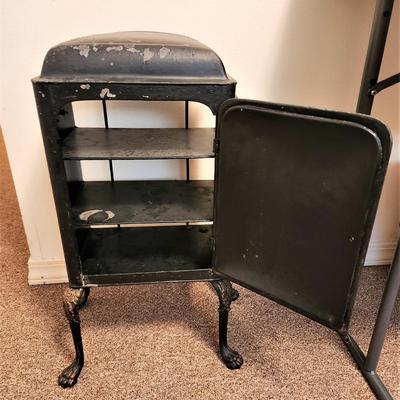 Lot #93  Antiique Asian Style Metal Food Warmer with Painted decoration