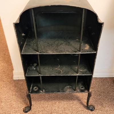 Lot #93  Antiique Asian Style Metal Food Warmer with Painted decoration