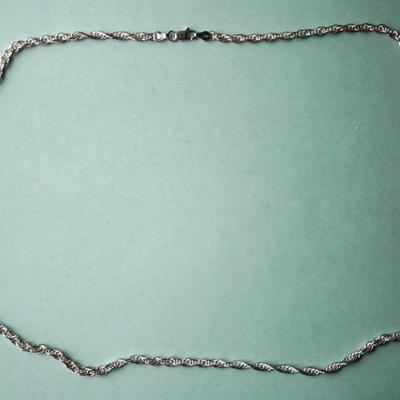 24 in. long Sterling Silver Rope Chain