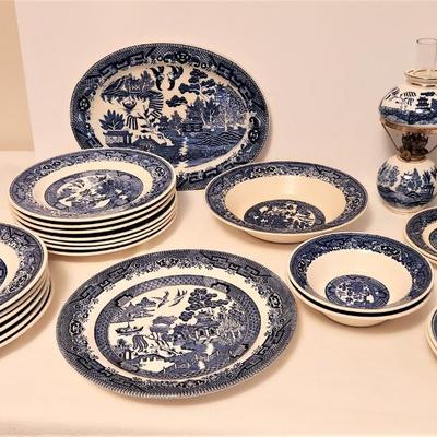 Lot #98  Vintage Blue Willow Lot