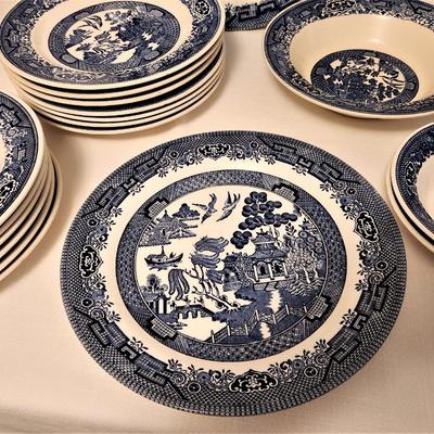 Lot #98  Vintage Blue Willow Lot