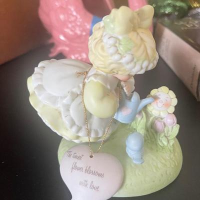 Tender Expressions Bisque Figurine “The Tiniest Flower Blossoms With Love”LIKE BRAND NEW
