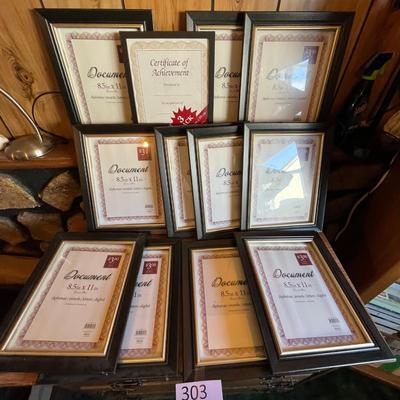 Lot of Document size Picture Frames