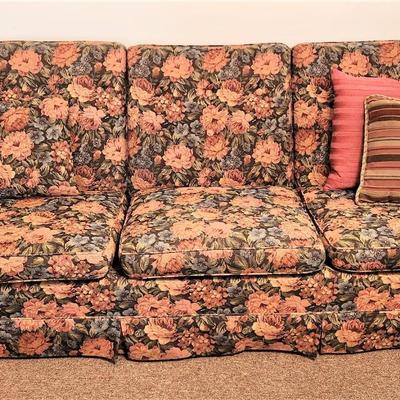 Lot #103  Vintage Floral Sofa