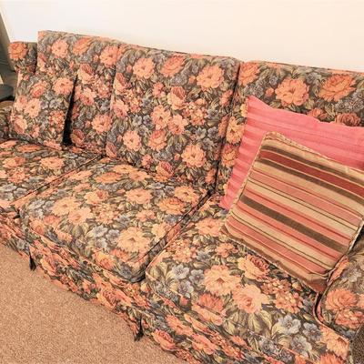 Lot #103  Vintage Floral Sofa