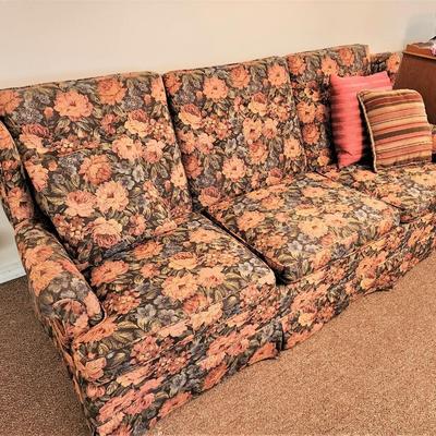 Lot #103  Vintage Floral Sofa