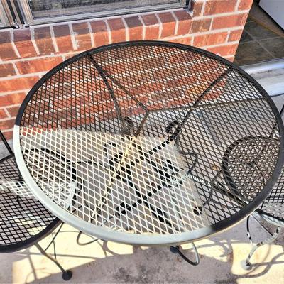 Lot #109  Vintage Metal Outdoor Bistro set