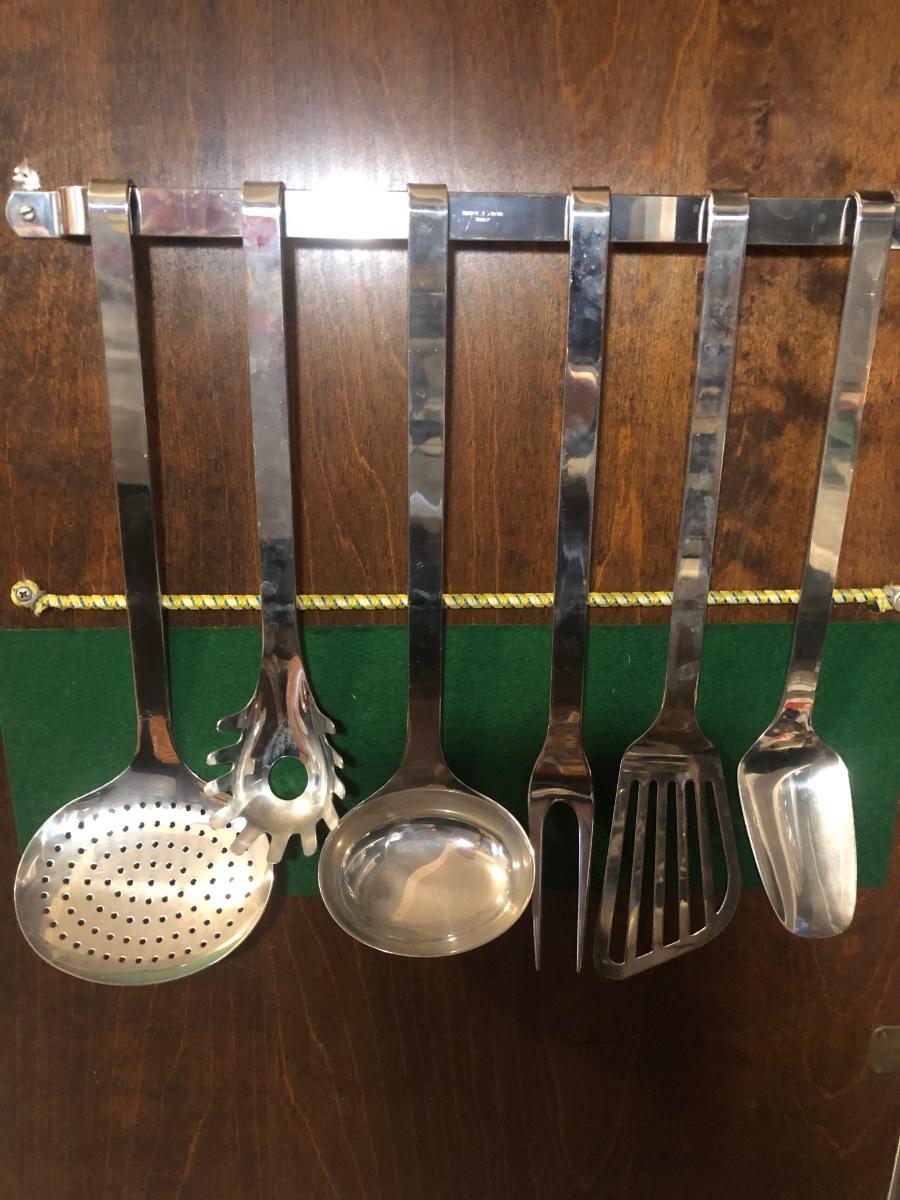 LOT56M: INOX Stainless Steel Kitchen Utensils, Made In Italy ...