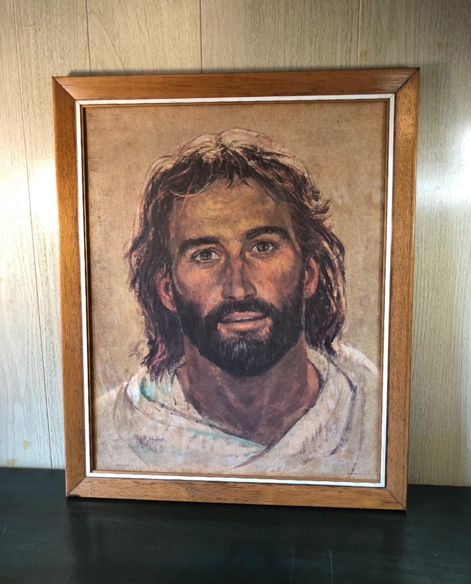 LOT104M Framed Vintage Jesus Print by RIchard Hook