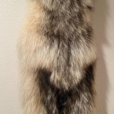 Genuine Arctic Wolf Fur Hide and Claws Tanned by International Fur Dressers & Dyers