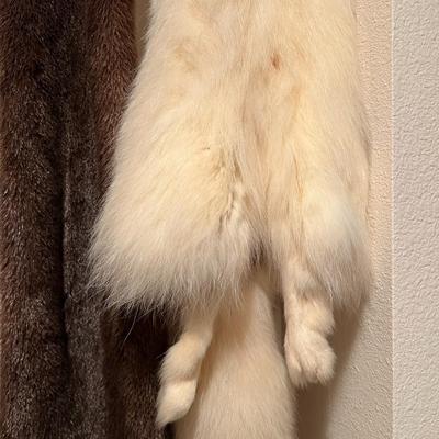 Lot of 3 Genuine Tanned Furs incl. Wolverine Otter and Arctic Fox