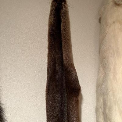 Lot of 3 Genuine Tanned Furs incl. Wolverine Otter and Arctic Fox