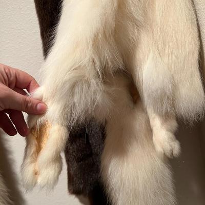 Lot of 3 Genuine Tanned Furs incl. Wolverine Otter and Arctic Fox