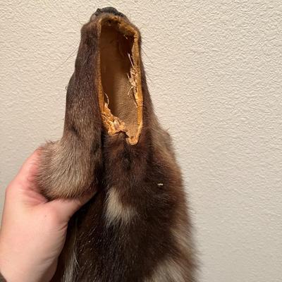 Lot of 3 Genuine Tanned Furs incl. Wolverine Otter and Arctic Fox