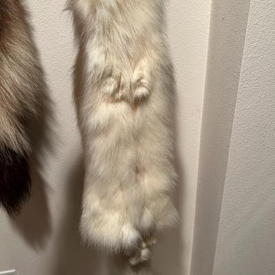 Lot of 3 Genuine Tanned Furs incl. Wolverine Otter and Arctic Fox