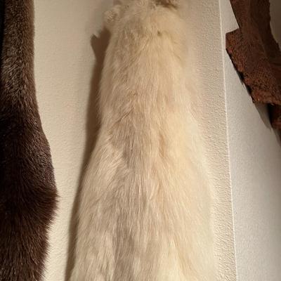 Lot of 3 Genuine Tanned Furs incl. Wolverine Otter and Arctic Fox