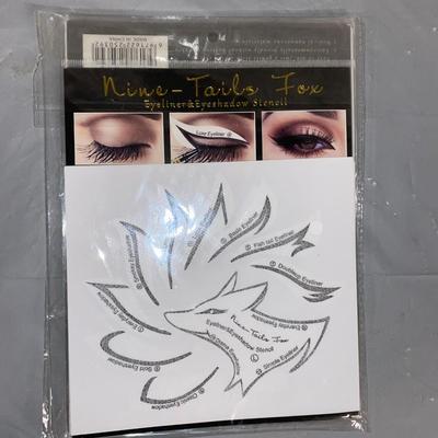 Eyeliner Eyeshadow Stencils Guide Nine Tailed Fox Eye Makeup Stickers Tool