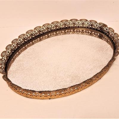 Lot #111 Vintage Mirrored Dressing Table Tray