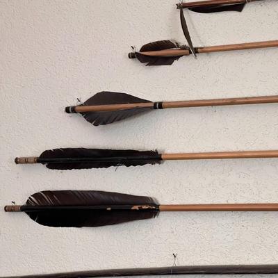 Large Lot of Tribal Spears Bow and Arrows