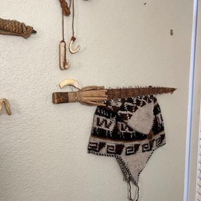 Large Lot of Tribal Spears Bow and Arrows