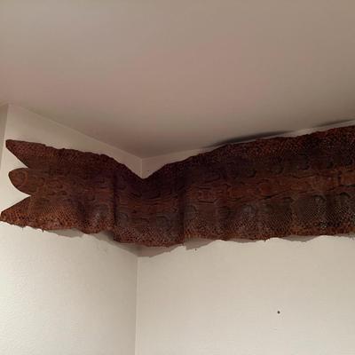 Huge 13 Ft Genuine Snake Skin Antique Leather Taxidermy