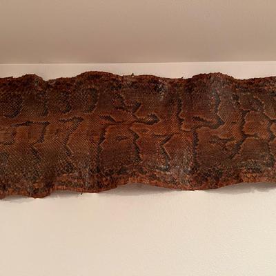 Huge 13 Ft Genuine Snake Skin Antique Leather Taxidermy