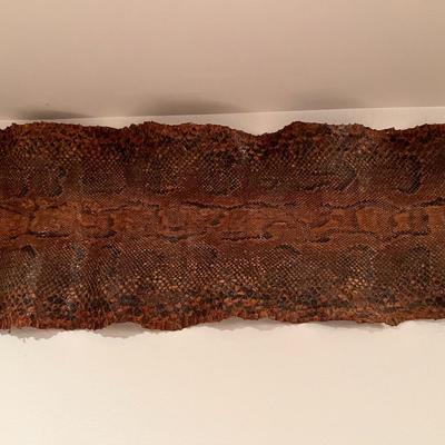 Huge 13 Ft Genuine Snake Skin Antique Leather Taxidermy
