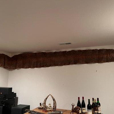 Huge 13 Ft Genuine Snake Skin Antique Leather Taxidermy