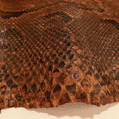 Huge 13 Ft Genuine Snake Skin Antique Leather Taxidermy