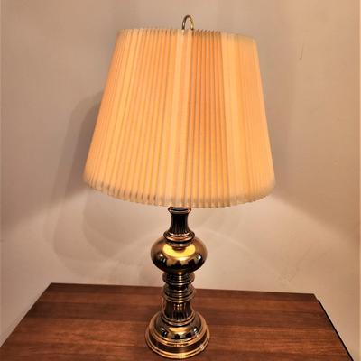 Lot #117  Heavy Brass Table Lamp