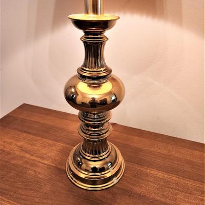 Lot #117  Heavy Brass Table Lamp