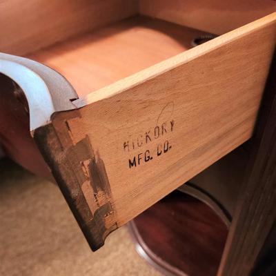 Lot #118  Nice PAIR of Vintage Mahogany Nightstands - Hickory Manufacturing Co.