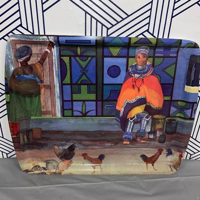 African  Design  Serving Tray