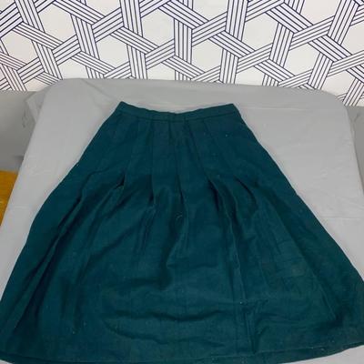 Vintage Wool Pleated Skirt  Size small