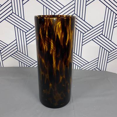 Tall Leopard Color Vase