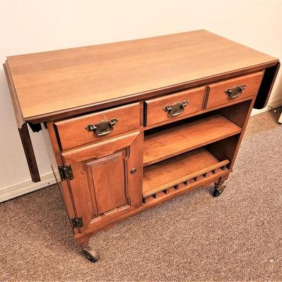 Lot #123  Vintage MidCentury Tea/Bar/Serving Cart - Young Republic Furniture Company