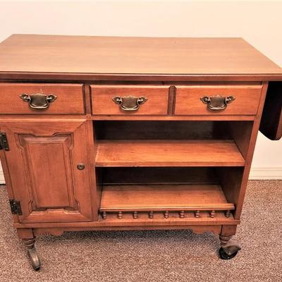 Lot #123  Vintage MidCentury Tea/Bar/Serving Cart - Young Republic Furniture Company