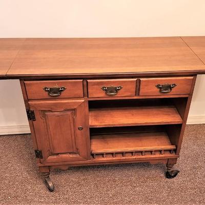 Lot #123  Vintage MidCentury Tea/Bar/Serving Cart - Young Republic Furniture Company