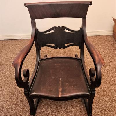 Lot #124  Antique Rocking Chair