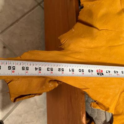 Lot of 2 Vintage Tanned Leather Hides incl. Bull Elk