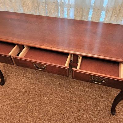 Lot #131  Queen Anne Style Sofa or Side Table