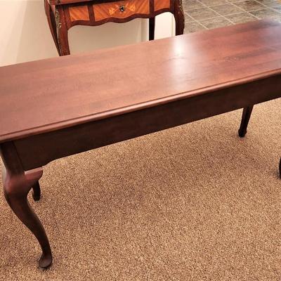 Lot #131  Queen Anne Style Sofa or Side Table