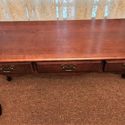 Lot #131  Queen Anne Style Sofa or Side Table