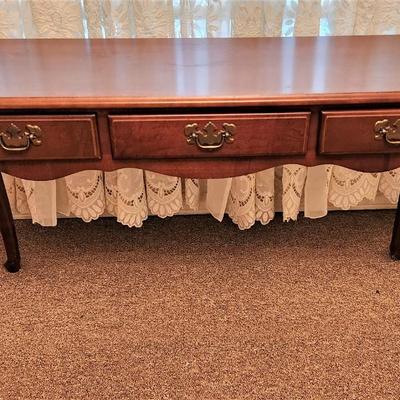 Lot #131  Queen Anne Style Sofa or Side Table