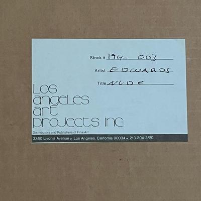 Harvery Edwards Nude Woman Fine Art Photography Poster Los Angeles