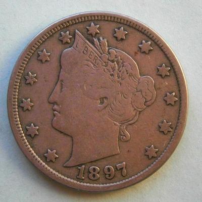 United States - 1897 Five Cent Liberty Head Nickel