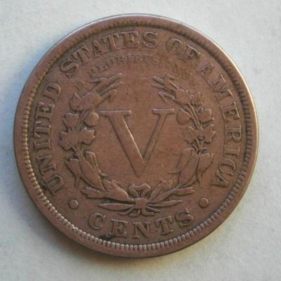 United States - 1897 Five Cent Liberty Head Nickel